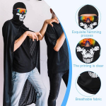 Tomedeks 1 tk mootorratta balaclava, ghost mootorratta mask, passamontagna ghost, balaclava kolju mask, t&auml;isn&auml;omask, skeleton mootorratta suusamask, meeste m&uuml;ts, halloween cosplay (c)