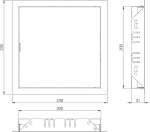 About vent metallist kontrolluks 200 x 200 mm &ndash; valge tsingitud terasest kontrollklapp &ndash; hooldusklapp, kontrollklapp, hoolduskontrollklapp