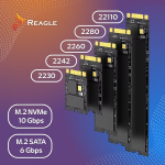 ADAPTERI K&Auml;SIRAAMAT 4x NVME PCIe 2in1 SATA NGFF M.2 SSD-dele USB 3.2 READER REAGLE'ile