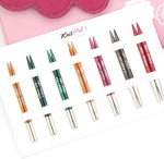 Knitpro Dreamz vahetatavate varraste komplekt &ndash; 7 paari 10 cm ringvardaid koos tarvikutega Midi komplekt V&auml;rvikoodiga algajatele, professionaalidele ja kinkekarbis