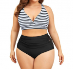 Ujumisriided naistele Century, must/valge