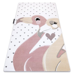 Vaip PETIT FLAMINGOS flamingod, s&uuml;damed on kreemjad