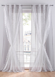 BPC Collection Elegantsed p&auml;evakardinad, valged halliga, 130x145cm
