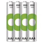 AAA akupatareid, 4x - GP Recyko 850mAh, HR03 NiMH 1.2V