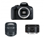 Canon EOS 2000D + EF-S 18-55mm F4-5.6 IS STM + EF 50mm F1.8 STM