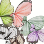 Kingitusepaber, Pink and green butterfly-10pcs