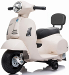 Elektrimootorratas Vespa, valge