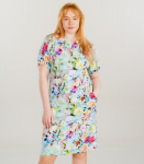 Hansmark Naiste kleit 72120*01, roheline/roosa