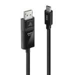 USB-C-kaabel LINDY 43341 1 m Must (1 &Uuml;hikut)