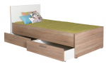 Kahjustatud pakendiga toode. Voodi Asir Kry-792-Sd-2, 90x190 cm, pruun