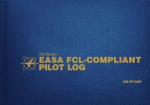 The Standard Easa Fcl-Compliant Pilot Log: Asa-Sp-Easa, The Standard Easa Fcl-Compliant Pilot Log: Asa-Sp-Easa