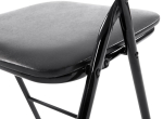 Felix kokkupandavad toolid, 2 tk komplekt, juoda/juoda