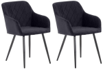 2 tk s&ouml;&ouml;gitoolide komplekt Shila Velvet, Juoda