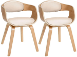 Kingston kunstnahast toolide komplekt (2 tk), natura/cream