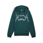 Meeste vabaajajakk Puma Jaws Core Hoodie 2.0 Cold Green - 62722005, roheline