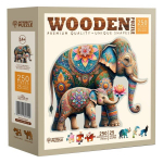 Puidust puslel, Uhke elevandid, woodencity, HE 0313-L