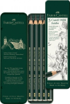 Harilik pliiats Faber-Castell 9000 Jumbo 5tk/pk metall pinalis, Harilik pliiats Faber-Castell 9000 Jumbo 5tk/pk metall pinalis