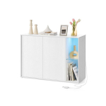 Valgustusega kummut, SONGMICS HOME BBK372B01, 39x100x71 cm, Lumivalge