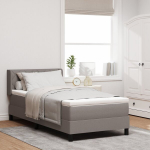 &uuml;heinimene voodi,Kasti vedru voodi madratsiga taupe 90x200 cm CFE52826