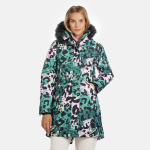 Naiste parka VIVIAN, t.roheline mustriga L