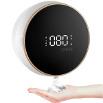 Seinale kinnitatav automaatne LED-seebidosaator temperatuurianduri ja 3-tasemelise vahuga, 300 ml LIVMAN MYX-W1