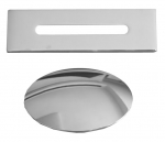 Vannitoa sifooni liistud, kroom/hall