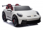 Kaheistmeline elektriauto lastele Porsche GT3, valge, 24V
