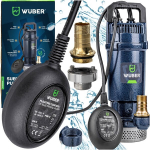Sukelpump Wuber ujukl&uuml;litiga, 400 W, 5000 l/h, puhtale ja mustale veele