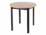Laud Signal Meble Adam, 80x80x76 cm, pruun/must