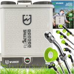 Aku aed-pihusti WUBER, 20 l, 12 V 8 Ah, 5 bar, 4 l/min, messingist teleskoopne lantss, reguleeritav r&otilde;hk, otsikute komplekt