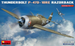 Liimitav mudel MiniArt 48030 Thunderbolt P-47D-10RE Razorback Advanced Kit 1/48