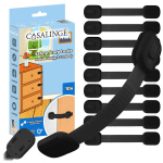 M&ouml;&ouml;bli kapi blokeerija Casalinge, Sahtlite kaitse, 10 tk, Must