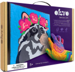 Okto Raccoon 3D saviv&auml;rvitav savikomplekt, 30 x 30 cm