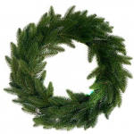 J&otilde;ulukroon classic green 100% pe, 50 cm