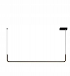 Patinar Led lineaarne ripplamp 90 cm, 12w, 3000k, must