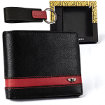 Naturaalsest nahast meeste kinkekomplekt Peterson (rahakott, v&otilde;tmehoidja)