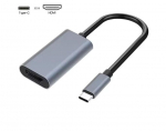 USB C kuni HDMI &uuml;hilduv kaabel, USB C kuni HDMI muundur, Must