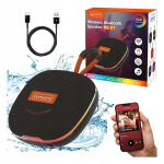 Mini kaasaskantav Bluetooth-k&otilde;lar FM-raadio 13W RGB must Zenwire