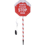 Valgustatud j&otilde;ulukaunistus J&otilde;uluvana Stop-m&auml;rk