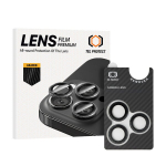 Karastatud klaasist Tel Protect 3D Lens Aramid Series kaamera kaitse iPhone 17 Pro / 17 Pro Max jaoks (3 objektiivi komplektis)
