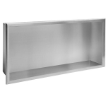 Sisseehitatav vannitoa riiul REA 03, 30x60 cm, Brushed steel