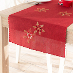 Markizeta J&otilde;uluteemaline laudlina "S&auml;ravad lumehelbed", 50x100 cm