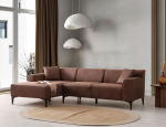 Pehme nurgadiivan Asir New Petra L Corner, pruun