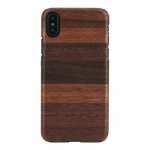 Man & Wood naturaalset pruuni v&auml;rvi &uuml;mbris iPhone XS/X jaoks