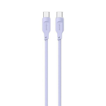 USAMS Kabel USB-C na USB-C PD Fast Charging 1,2m 100W Lithe Series purpurowy|purple SJ567USB03 (US-SJ567)