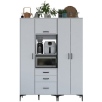 Mitmeotstarbeline kapp Hanah Home JE131 valge, modernne, sahtlitega