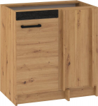 Alumine nurgakapp Meblocross Rodos ROD-09 S80-NP, tamm artisan/must