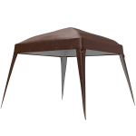 Aia varikatus, presenning, aiatelk, peo varikatus, vaatetorn Outsunny, pruun, 3 x 3 m