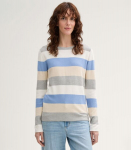 Tom Tailor naiste pullover 1042952*37224, helesinine/beež 4068128219656