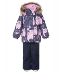 Lenne laste talvekomplekt, 330/150 g 25315 E*2917, tumesinine/roosa 4741593855962, 98